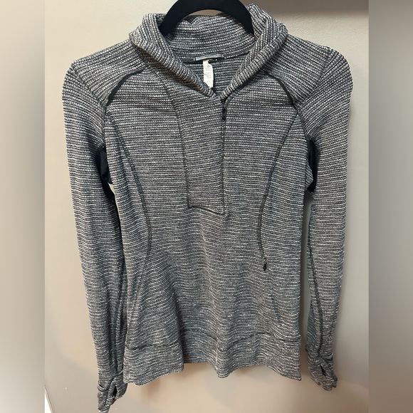 LULULEMON | Women’s Size 6 Think Fast Pullover in Coco Pique Black - Picture 8 of 14
